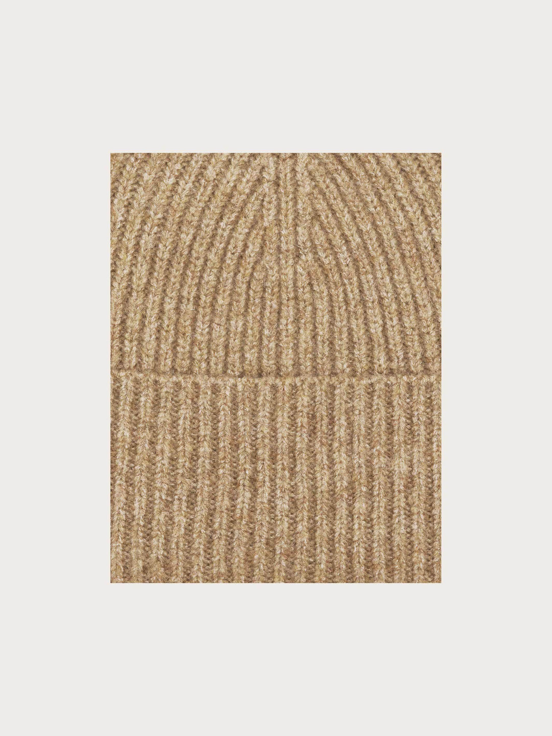 Sustainability Edition - Leicht melierte Strickmütze mit breiter Krempe