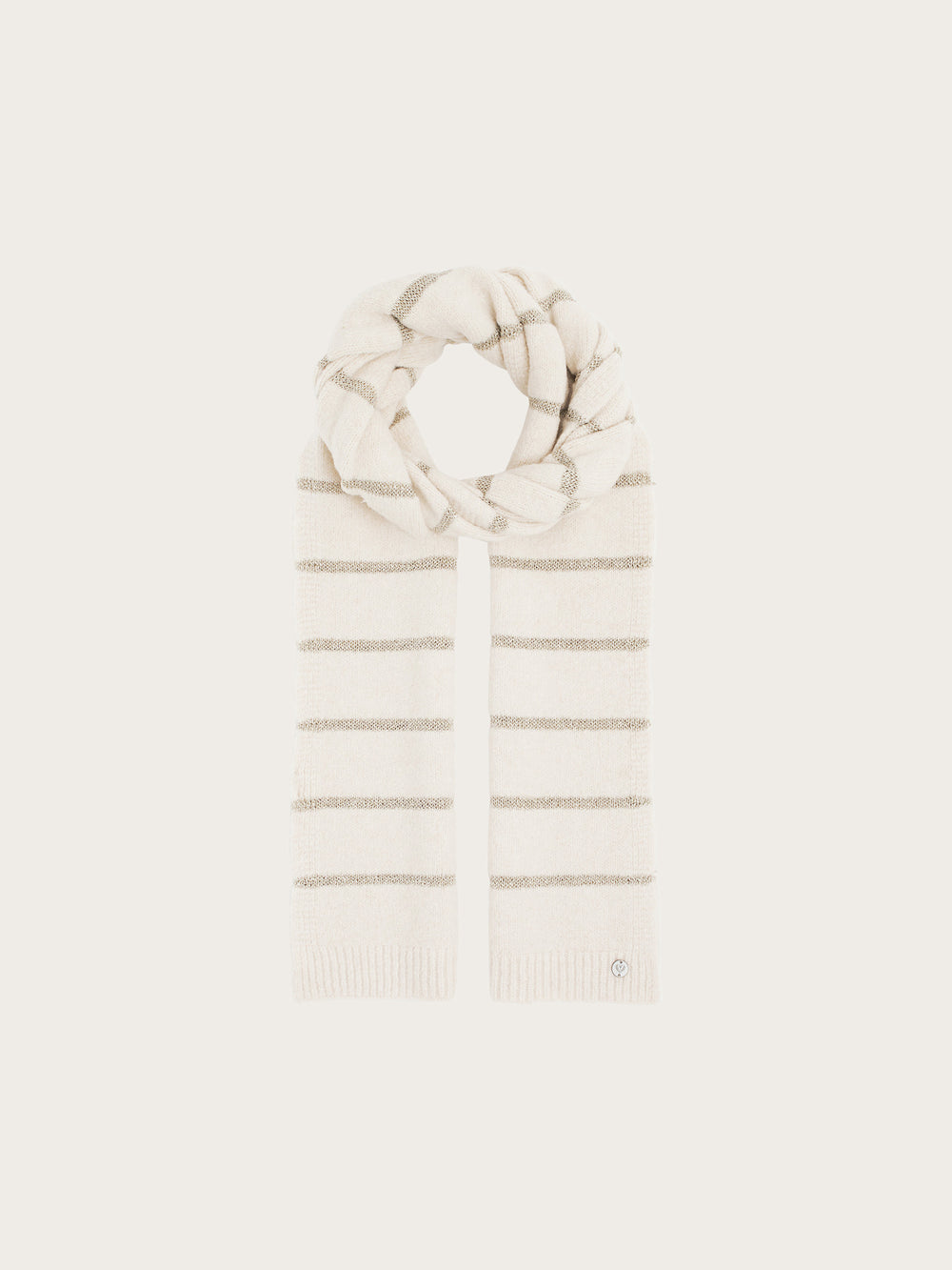 Sustainability Edition - Strickschal mit Glitzer-Streifen
