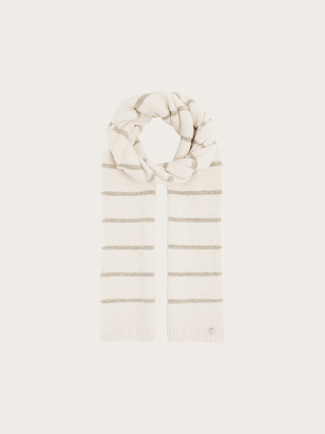 Sustainability Edition - Strickschal mit Glitzer-Streifen
