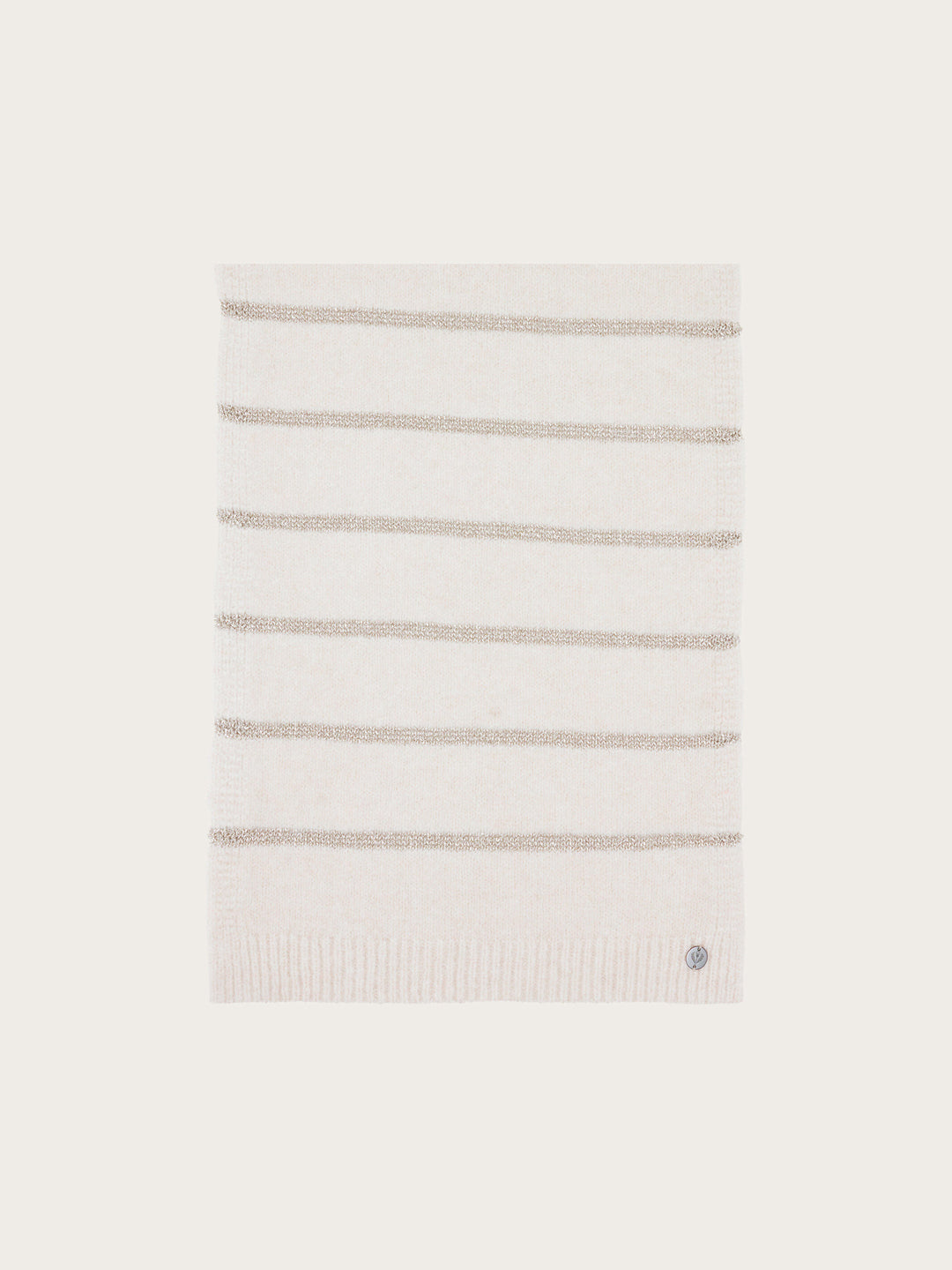 Sustainability Edition - Strickschal mit Glitzer-Streifen