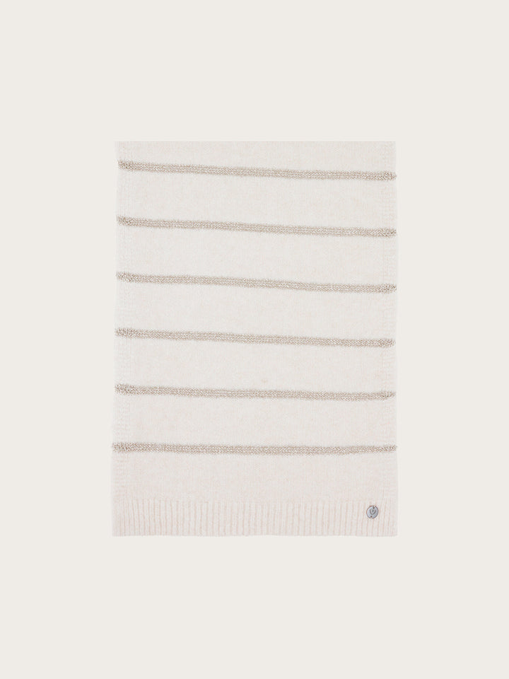 Sustainability Edition - Strickschal mit Glitzer-Streifen