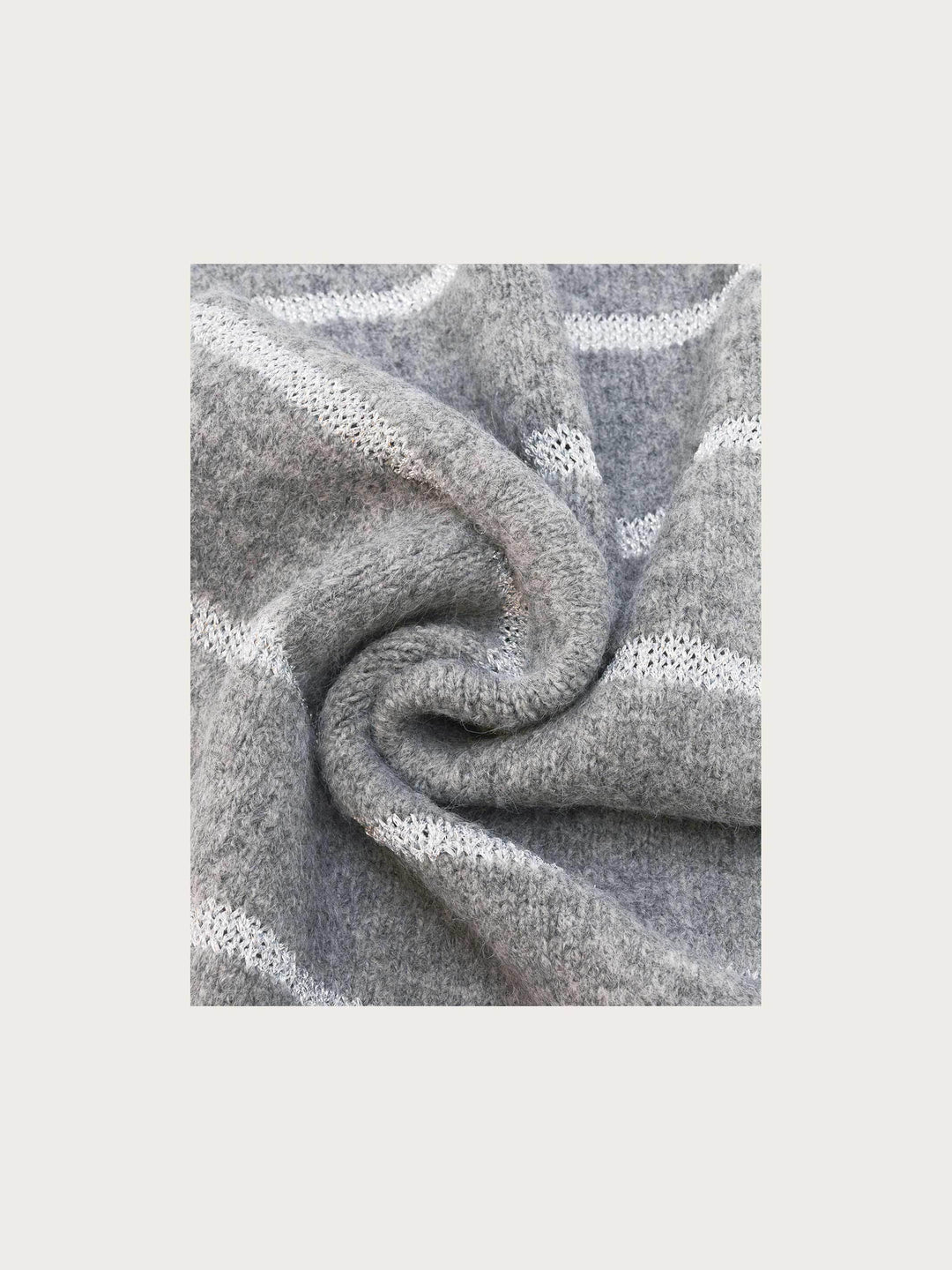 Sustainability Edition - Strickschal mit Glitzer-Streifen