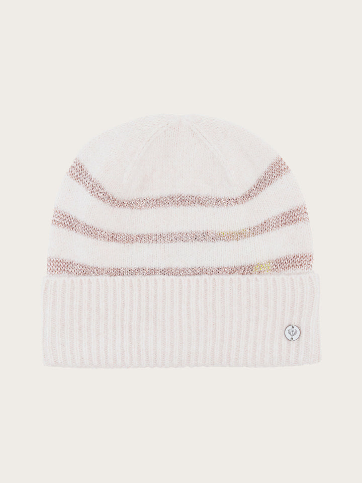 Sustainability Edition - Strickmütze mit Glitzer-Streifen