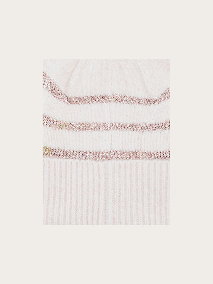 Sustainability Edition - Strickmütze mit Glitzer-Streifen