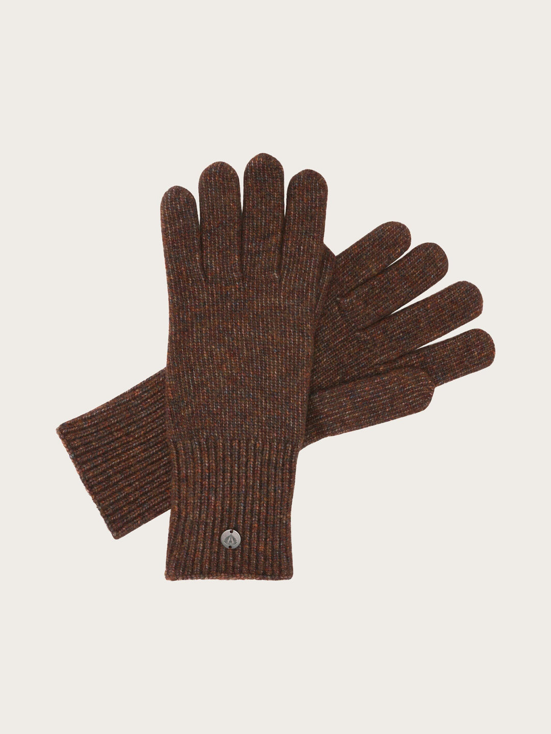 Einfarbige Strickhandschuhe in Wollmischung