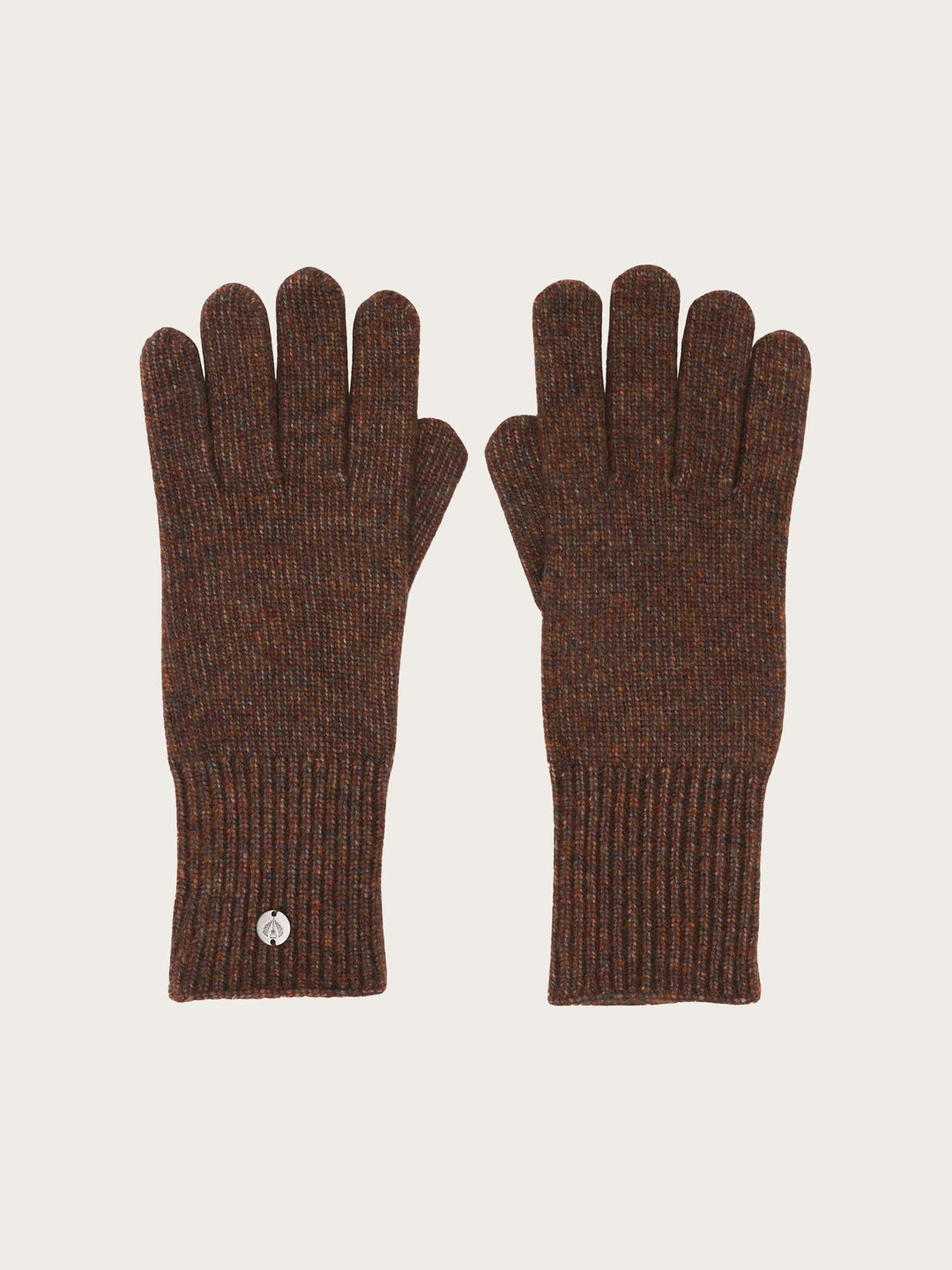 Einfarbige Strickhandschuhe in Wollmischung