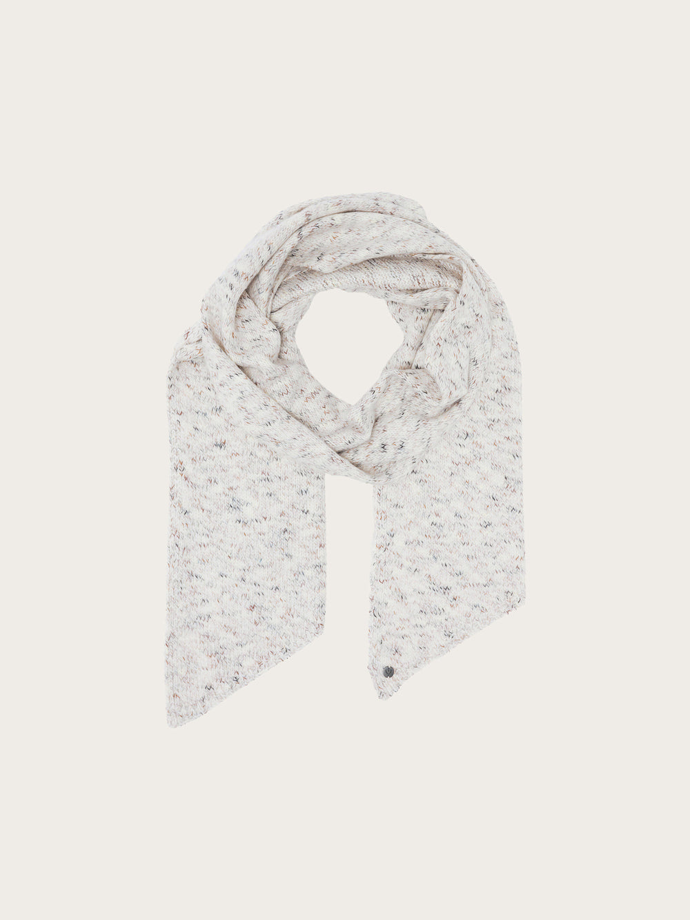 Melierter Strickschal mit Glitzer im Bias Cut