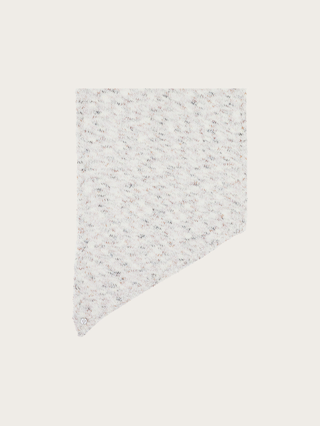 Melierter Strickschal mit Glitzer im Bias Cut