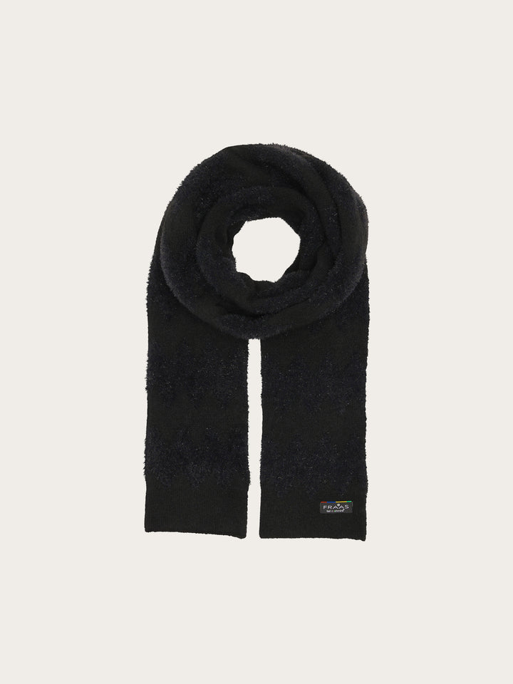 Cashmink-Schal mit zart glitzerndem Zickzack-Muster