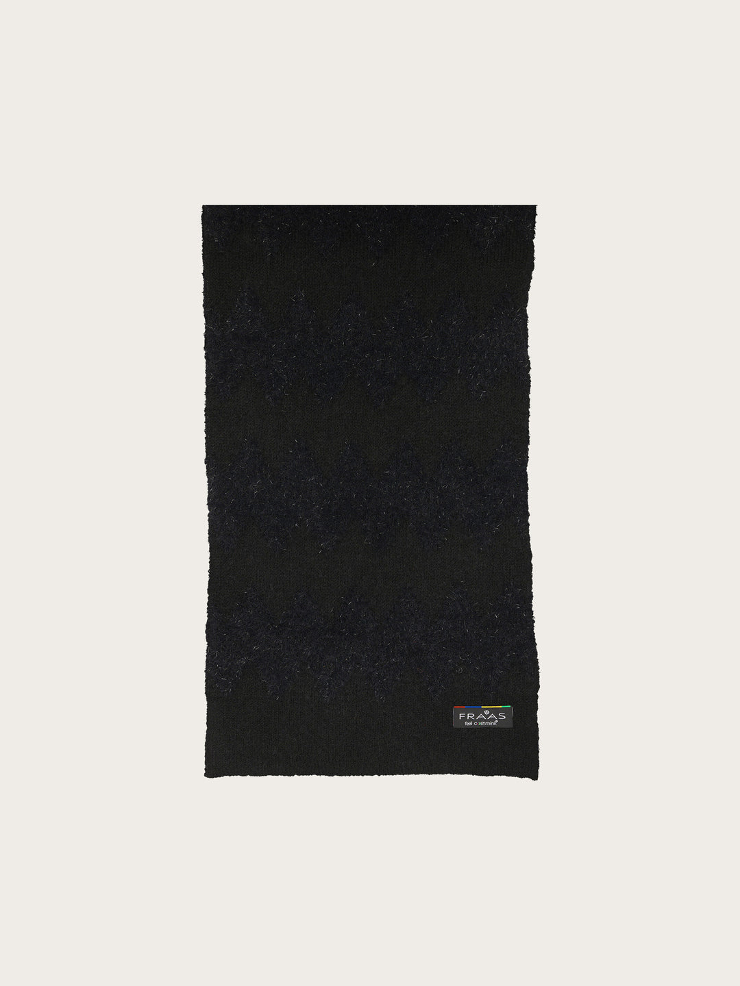 Cashmink-Schal mit zart glitzerndem Zickzack-Muster