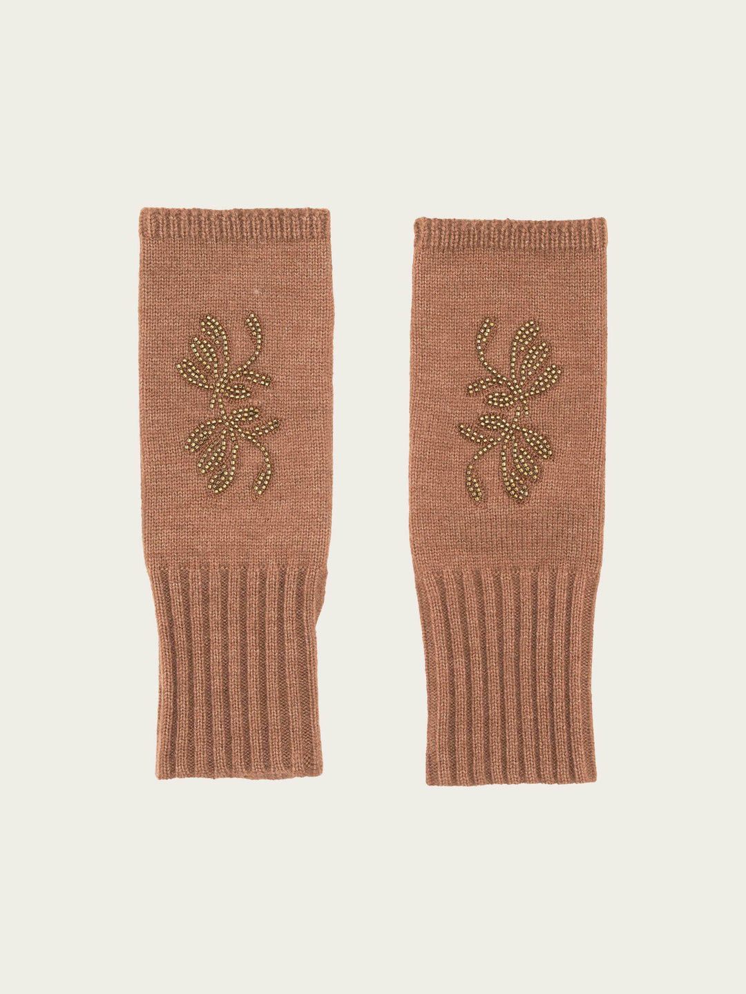Handstulpen mit elegantem Perlenmuster