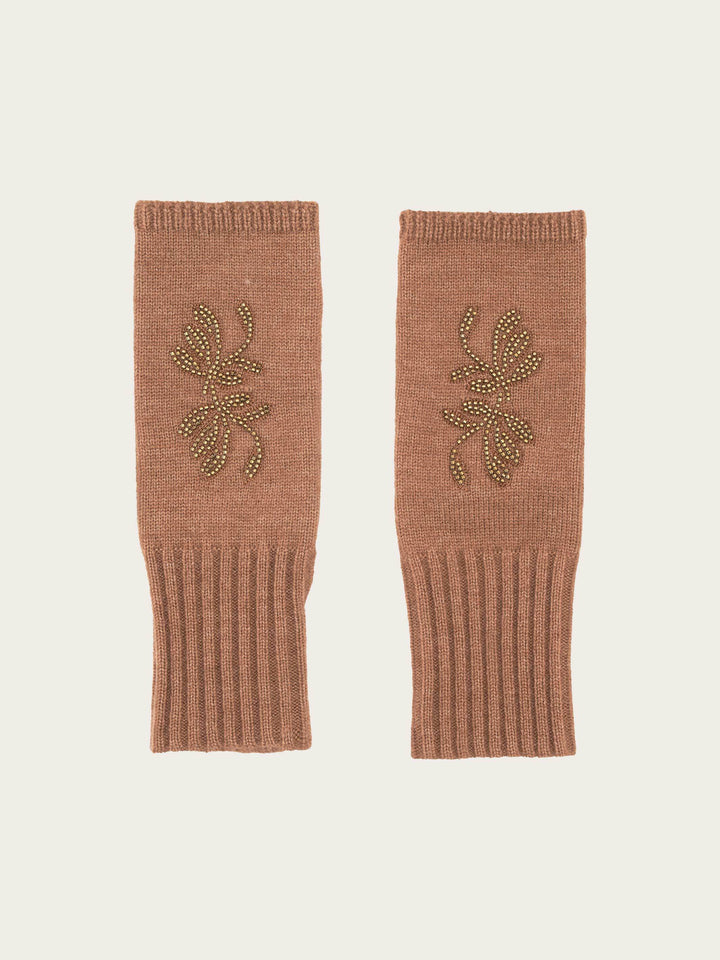Handstulpen mit elegantem Perlenmuster