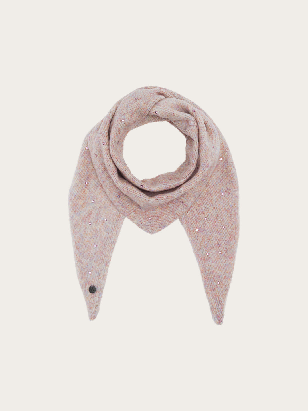 Meliertes Dreieckstuch mit Strass-Steinchen