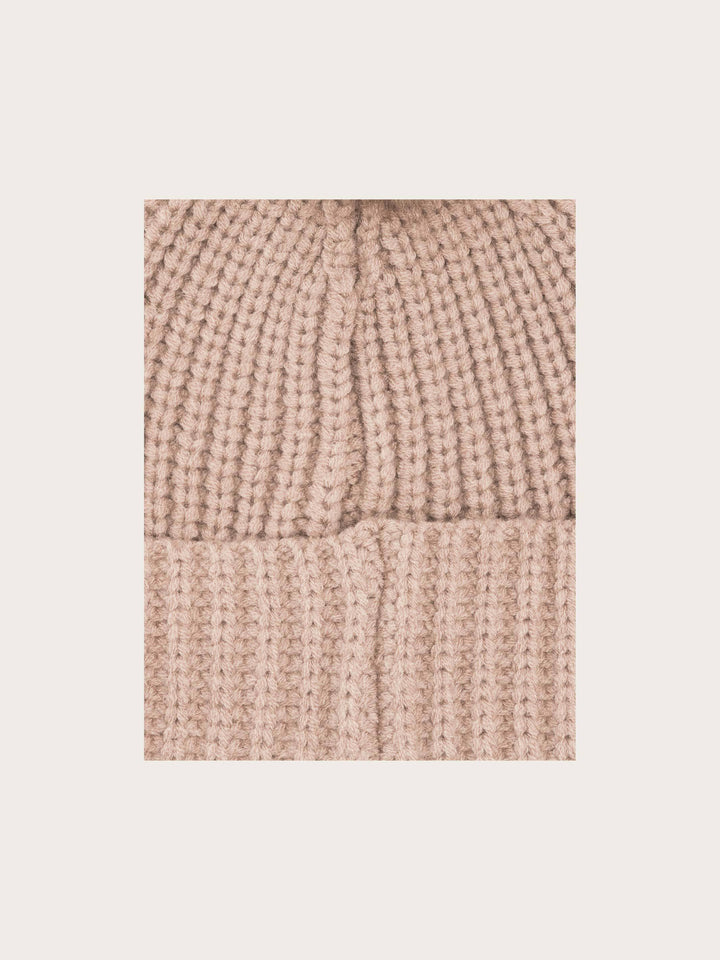 Loevenich Strickmütze mit Fake Fur Pompon