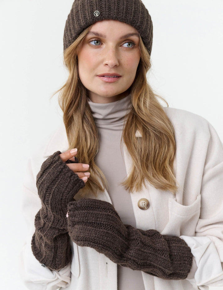 Loevenich Strickmütze mit Fake Fur Pompon