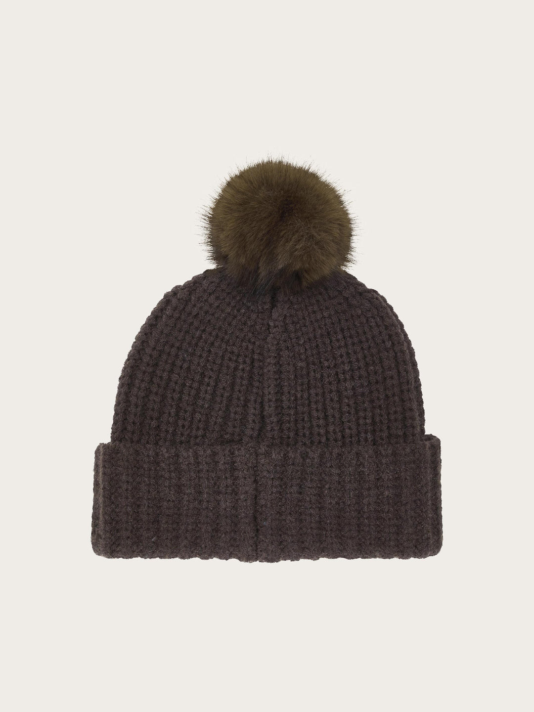 Loevenich Strickmütze mit Fake Fur Pompon