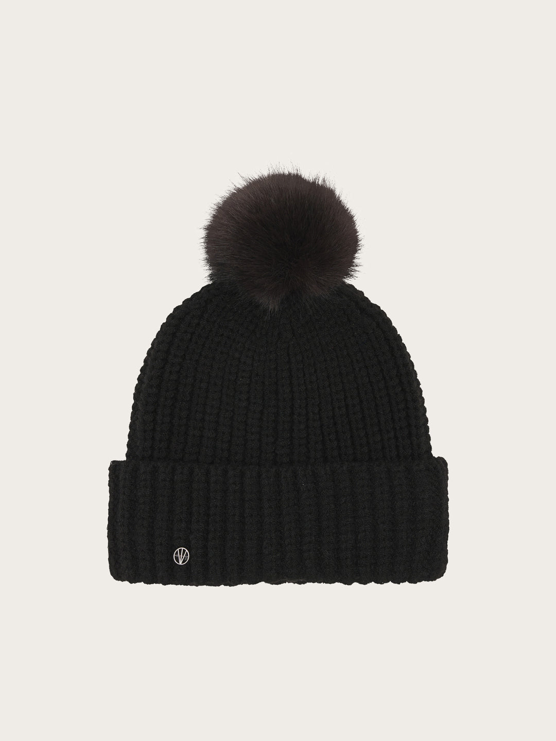Loevenich Strickmütze mit Fake Fur Pompon