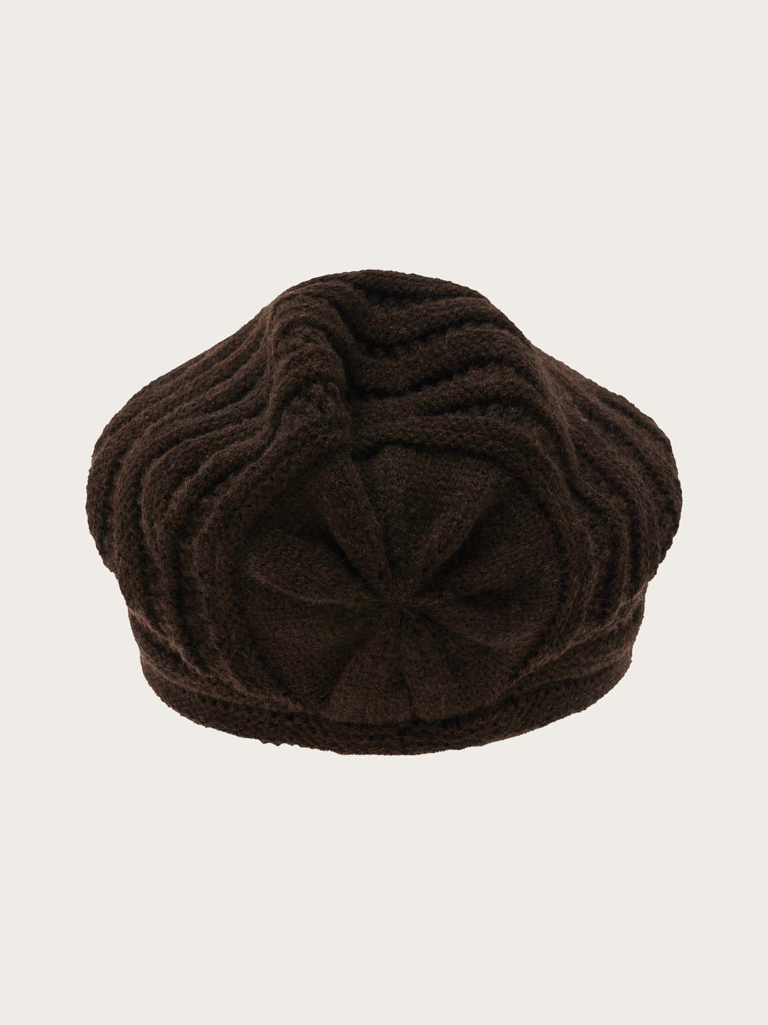 Gemusterte Loevenich Strickmütze mit Strickschirm