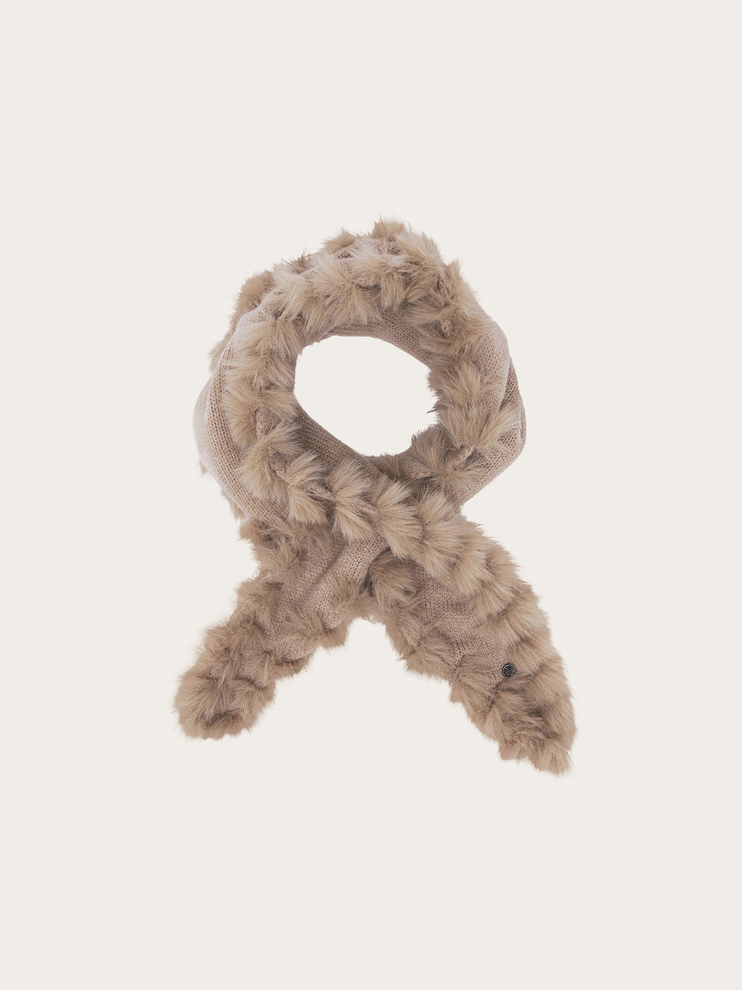Loevenich Strickschal mit Fake Fur Rand