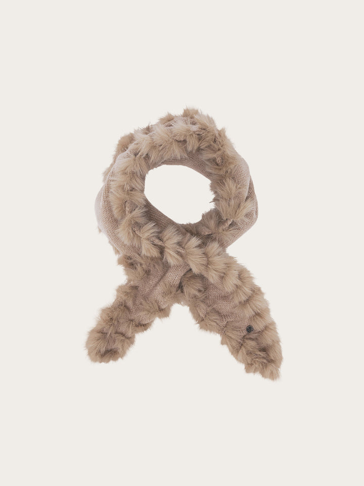 Loevenich Strickschal mit Fake Fur Rand