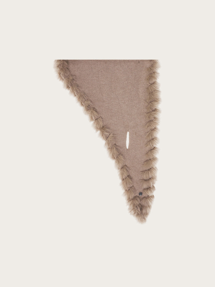 Loevenich Strickschal mit Fake Fur Rand