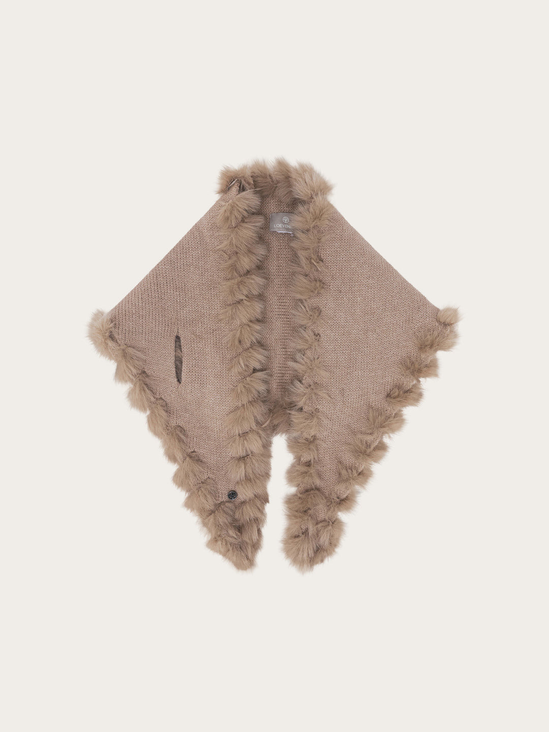 Loevenich Strickschal mit Fake Fur Rand