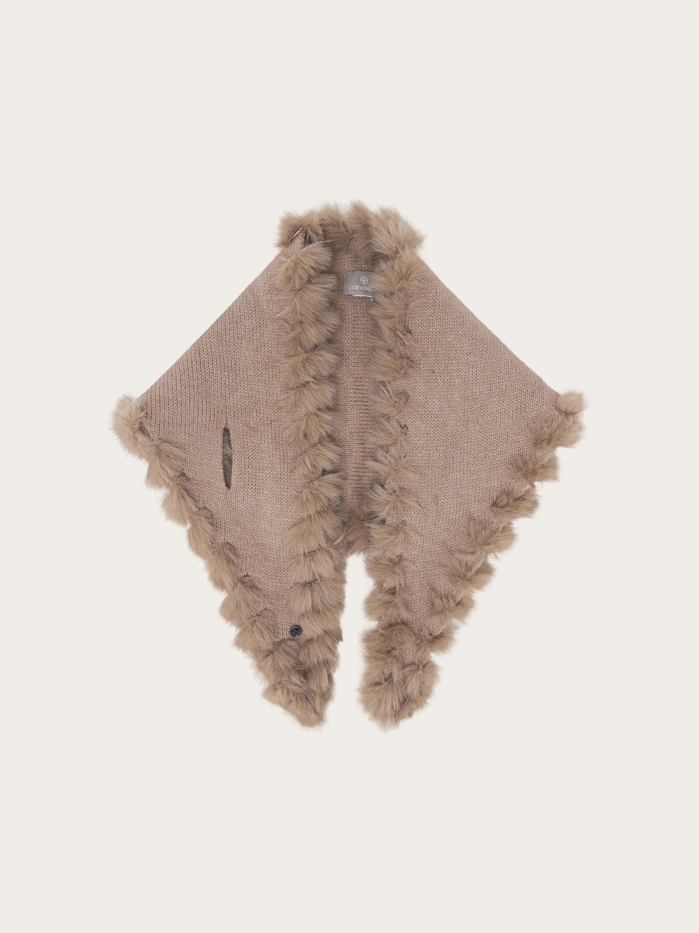 Loevenich Strickschal mit Fake Fur Rand