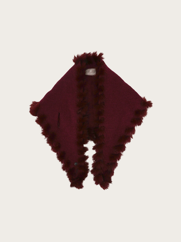 Loevenich Strickschal mit Fake Fur Rand