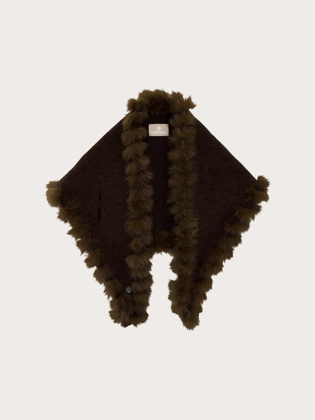 Loevenich Strickschal mit Fake Fur Rand
