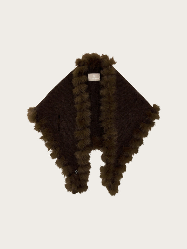 Loevenich Strickschal mit Fake Fur Rand