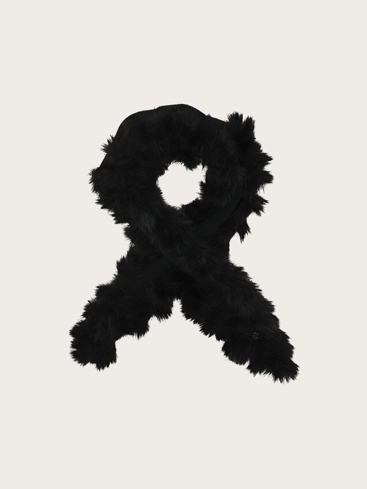 Loevenich Strickschal mit Fake Fur Rand