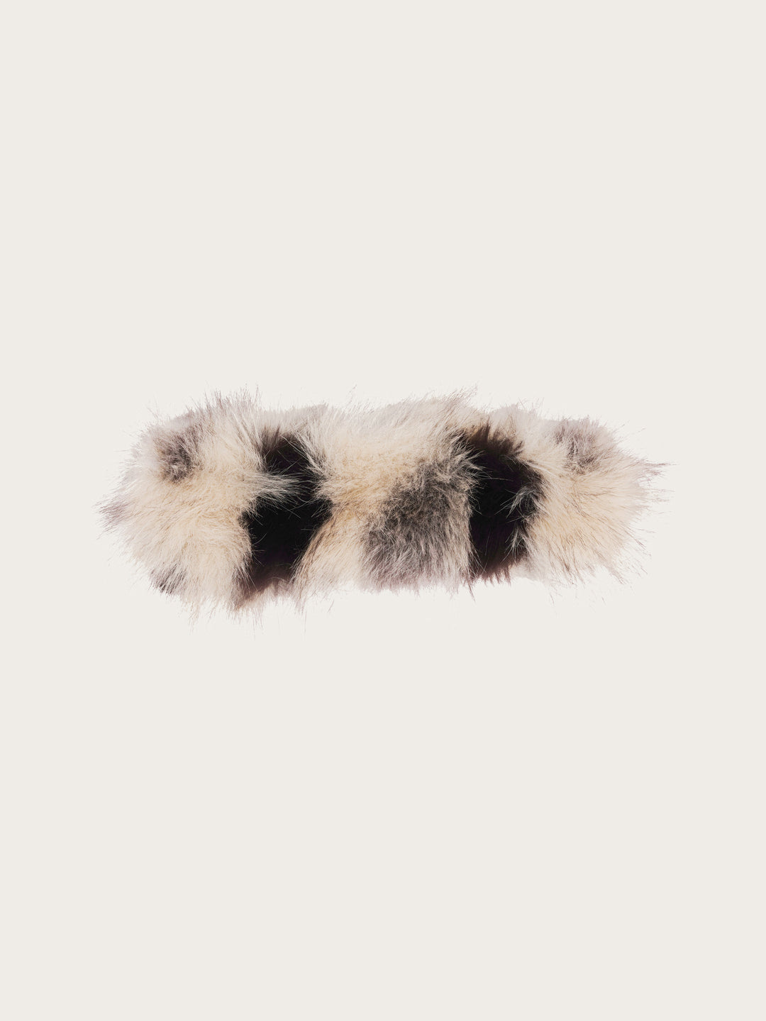 Loevenich Fake Fur Stirnband in Patchwork-Optik