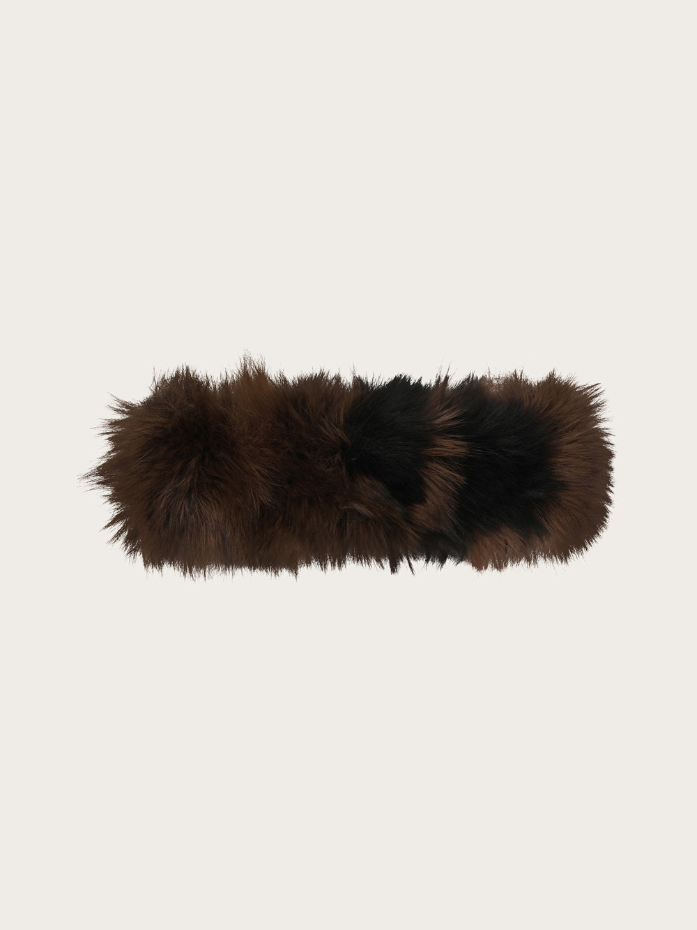 Loevenich Fake Fur Stirnband in Patchwork-Optik