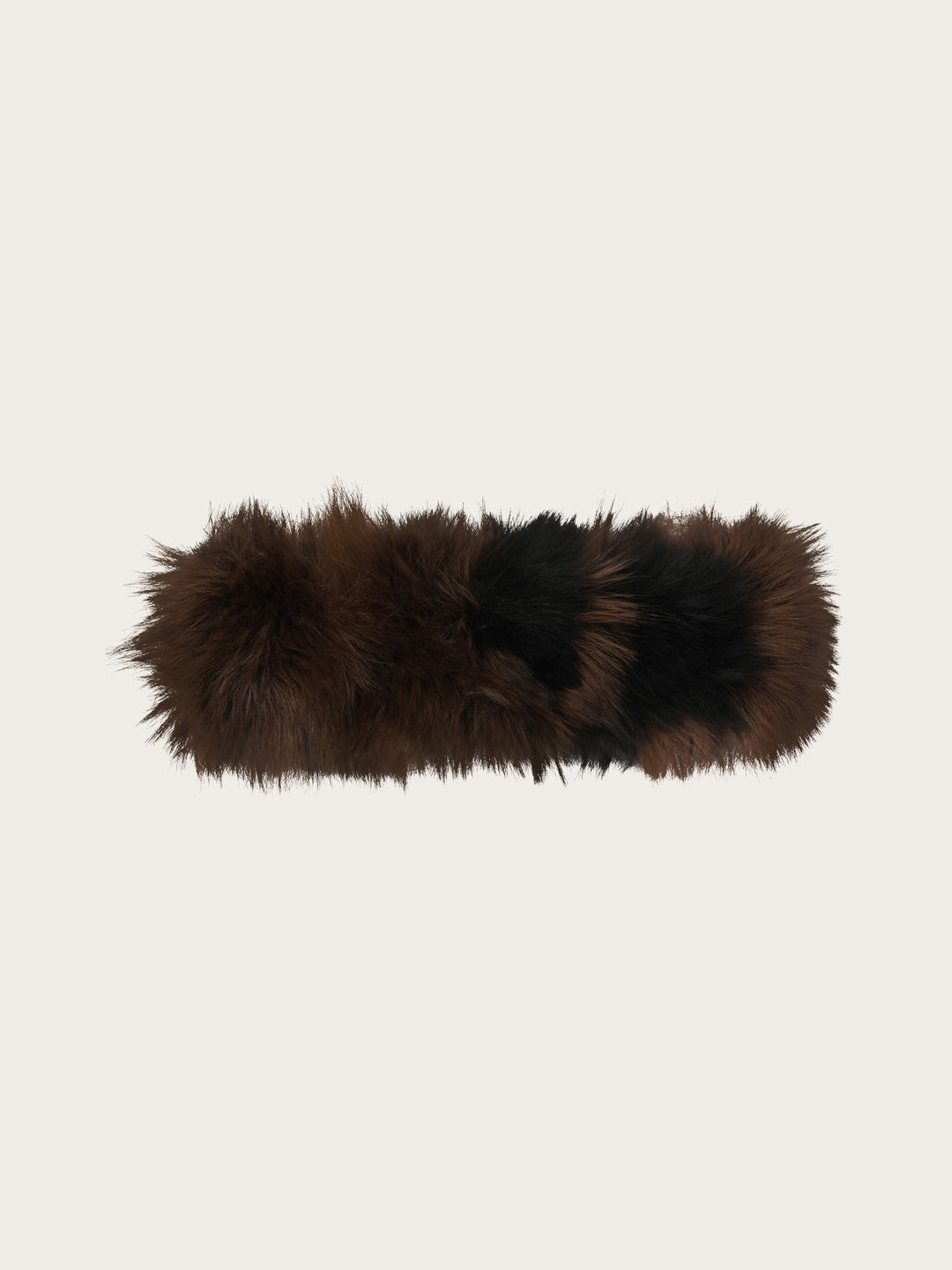 Loevenich Fake Fur Stirnband in Patchwork-Optik