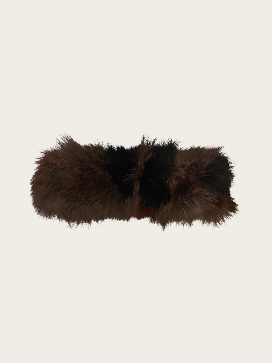 Loevenich Fake Fur Stirnband in Patchwork-Optik