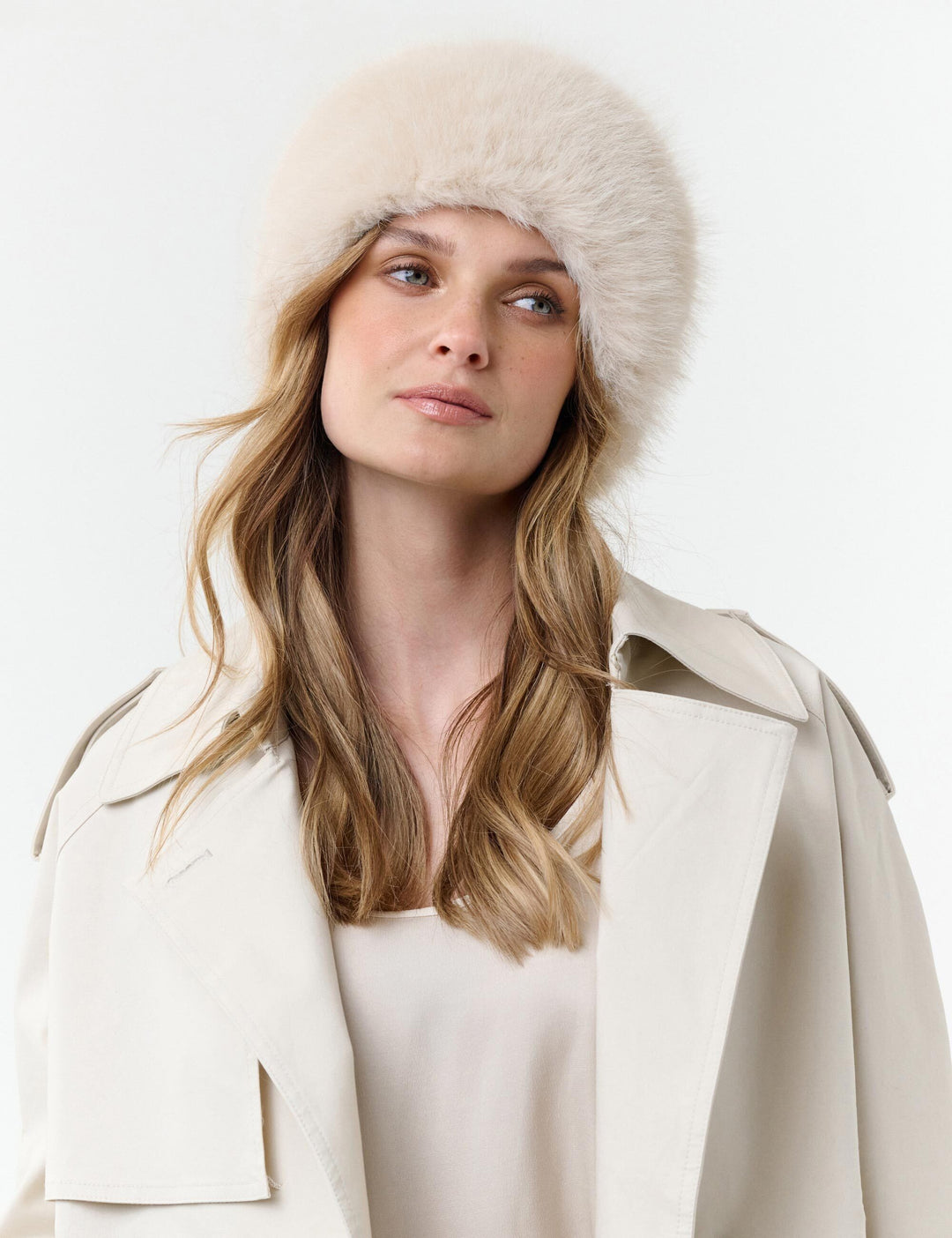 Loevenich Fake Fur Hut in moderner Pillbox-Form