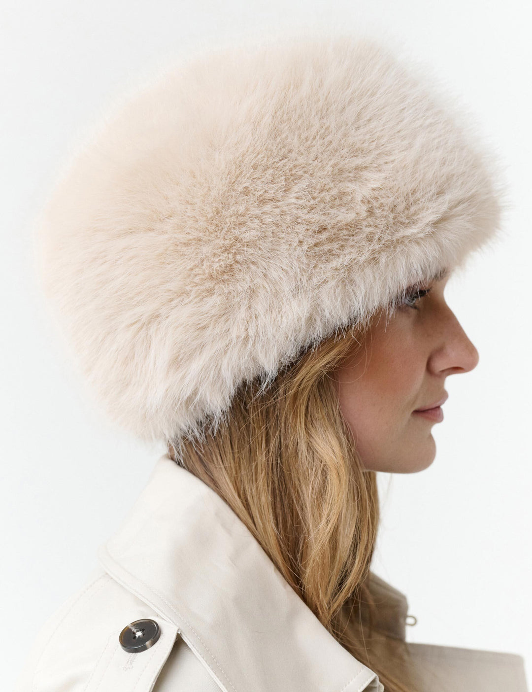 Loevenich Fake Fur Hut in moderner Pillbox-Form