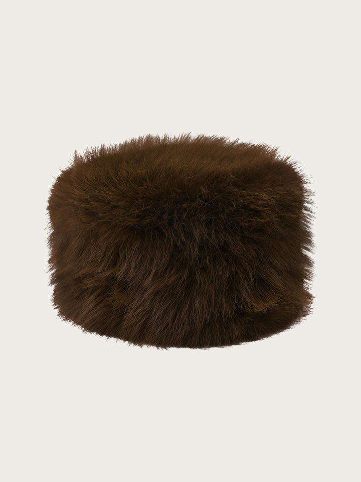 Loevenich Fake Fur Hut in moderner Pillbox-Form