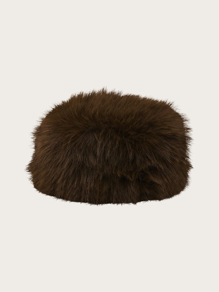 Loevenich Fake Fur Hut in moderner Pillbox-Form