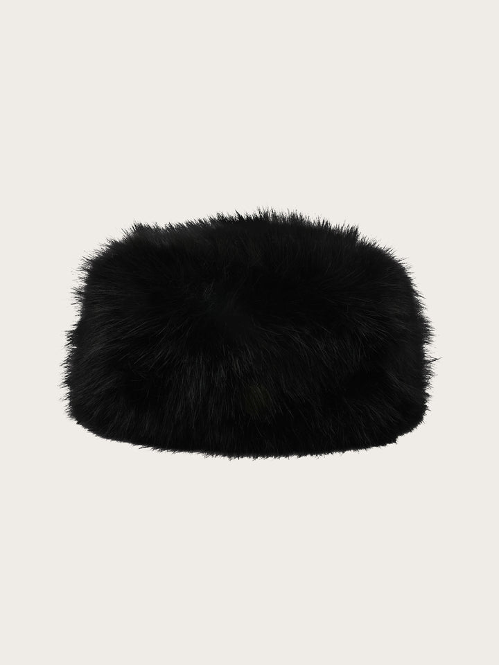 Loevenich Fake Fur Hut in moderner Pillbox-Form