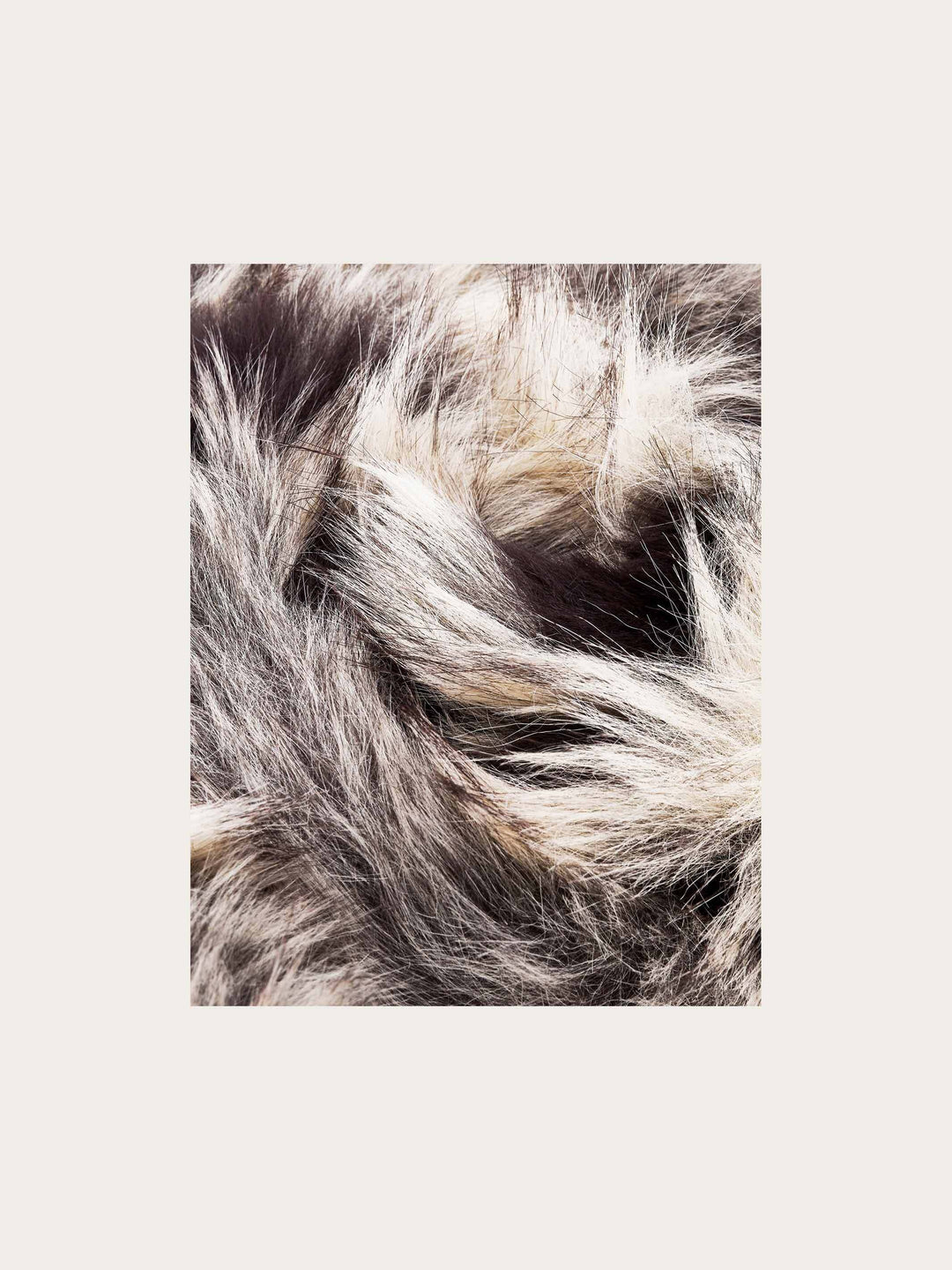 Loevenich Fake Fur Schal in Patchwork-Optik