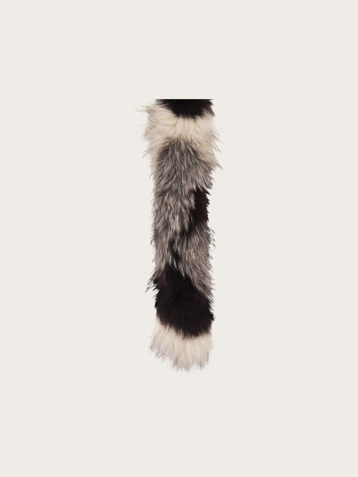 Loevenich Fake Fur Schal in Patchwork-Optik