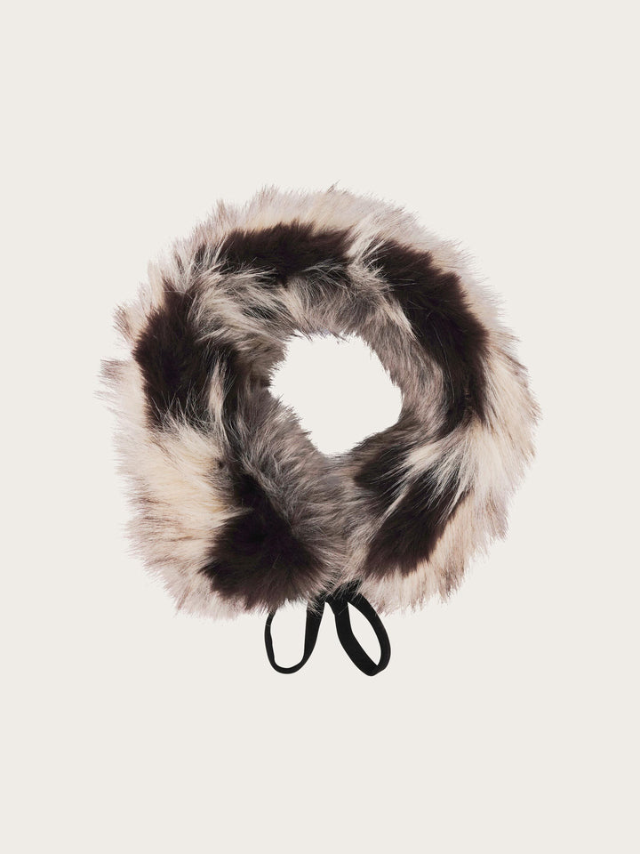 Loevenich Fake Fur Kragen in Patchwork-Optik