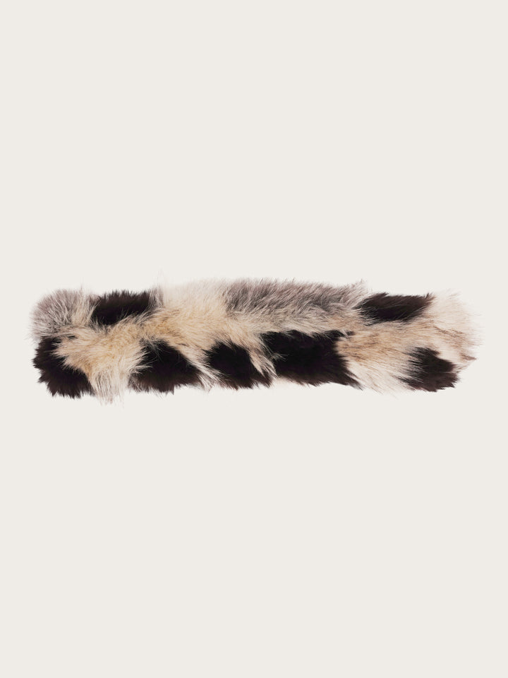 Loevenich Fake Fur Kragen in Patchwork-Optik