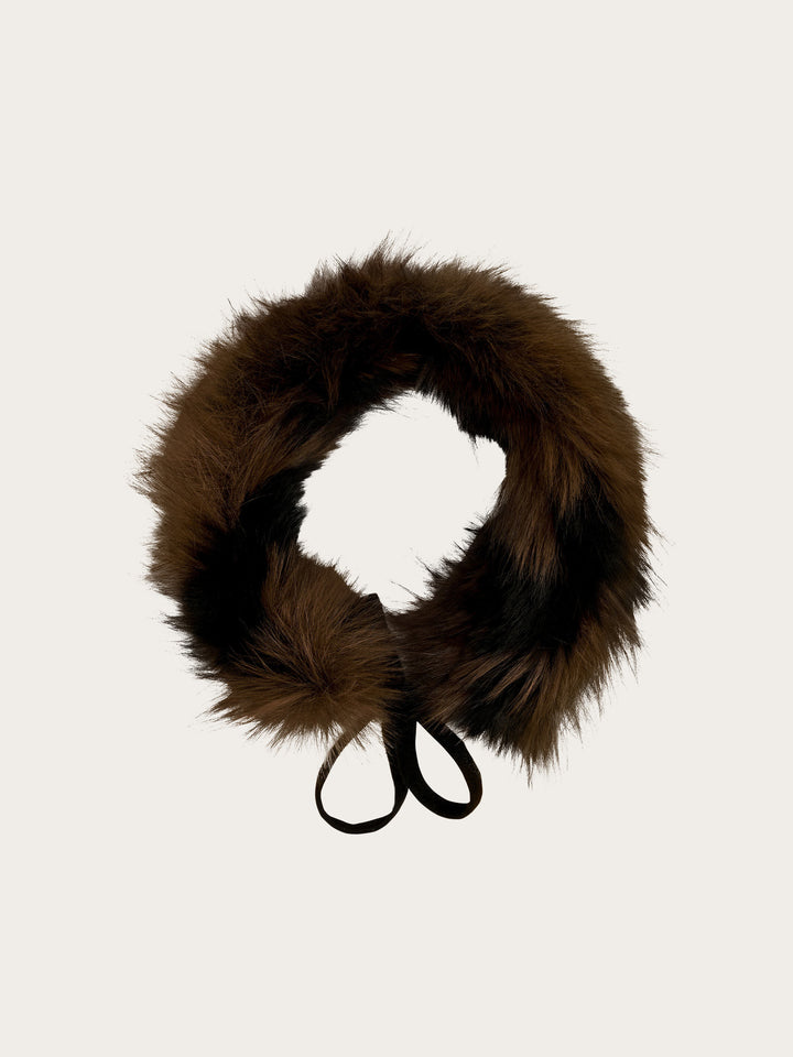 Loevenich Fake Fur Kragen in Patchwork-Optik