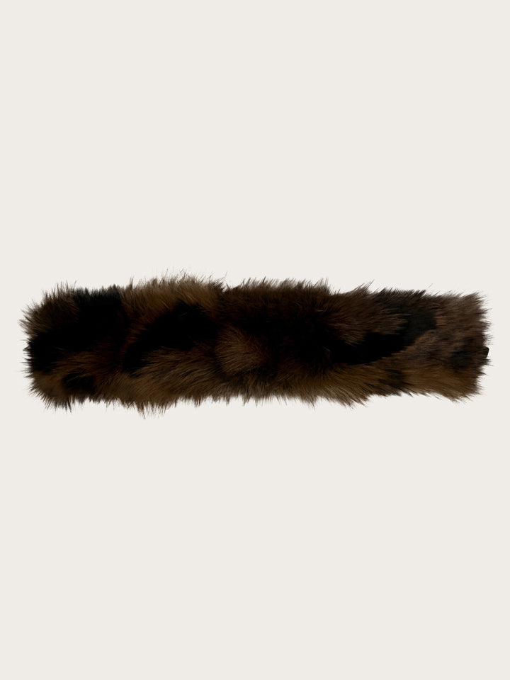 Loevenich Fake Fur Kragen in Patchwork-Optik