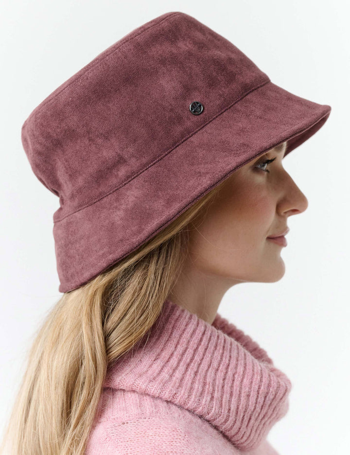 Loevenich Bucket Hat aus Wildleder-Imitat