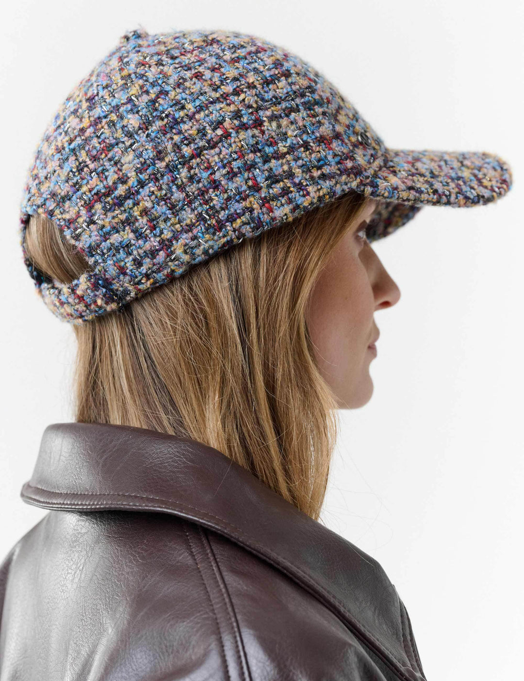 Loevenich Basecap aus Tweed mit dezentem Glitzer