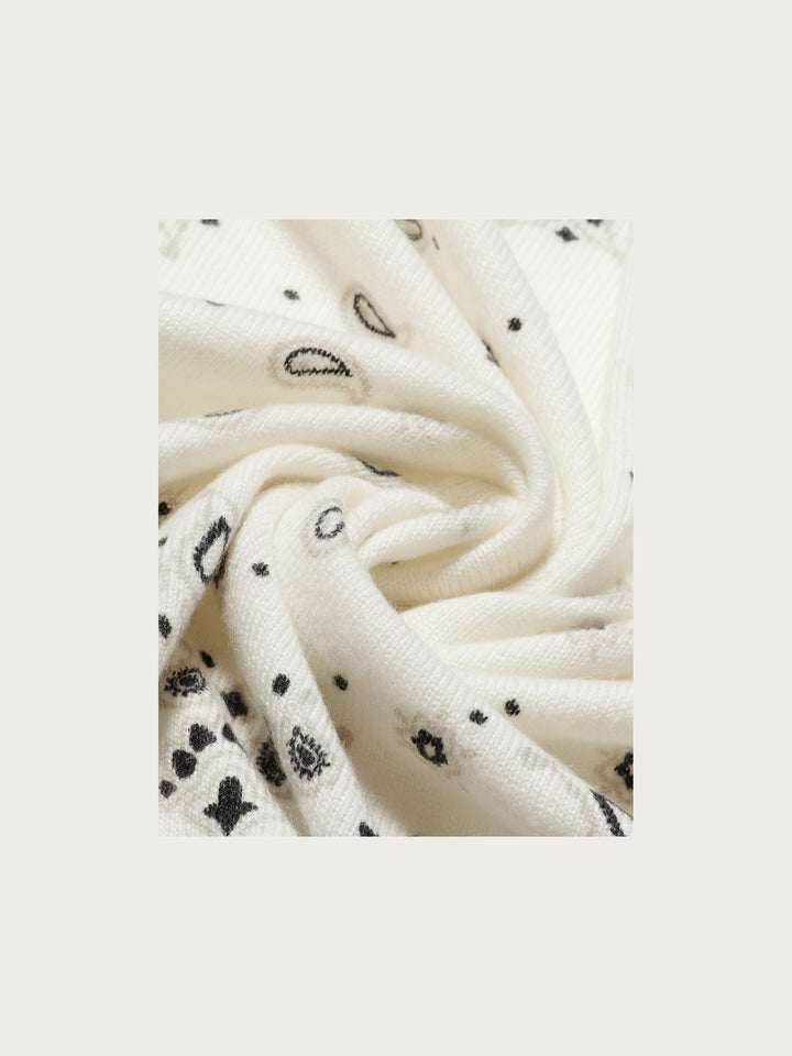Kaschmir-Nickituch mit Paisley-Design