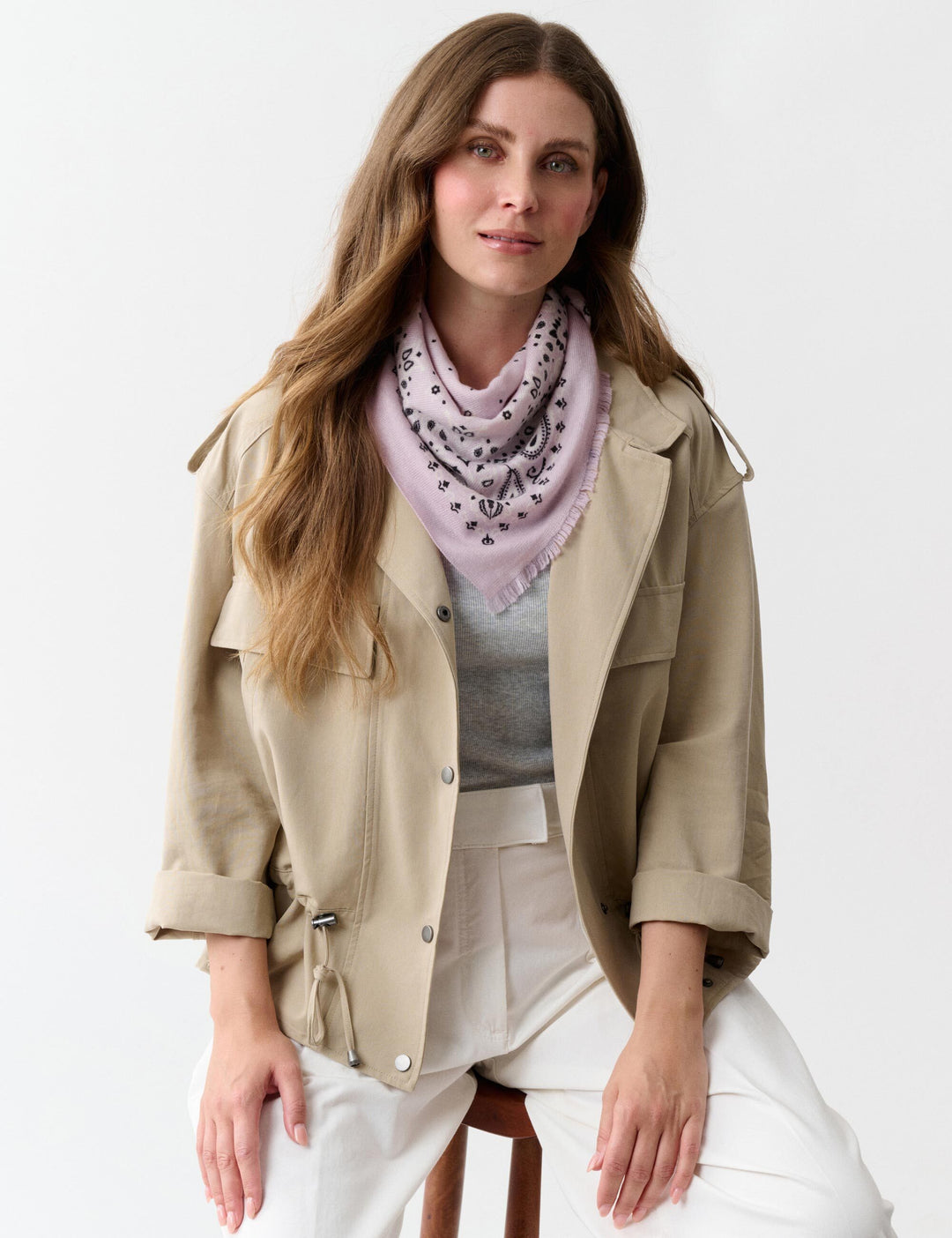 Kaschmir-Nickituch mit Paisley-Design
